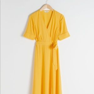 & other stories Yellow Wrap Dress